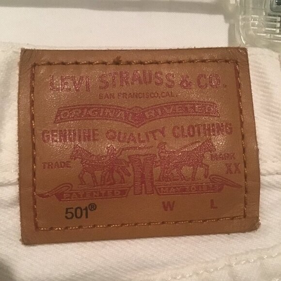 Levi's 501 Denim Cutoff Shorts Size 27 - Picture 7 of 11